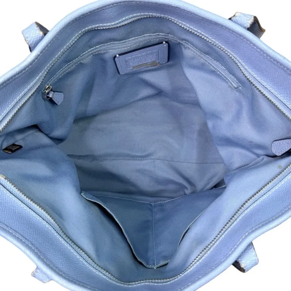 COACH Blue Leather City Zip Tote Bag - M1723-F58846 - Picture 3 of 13